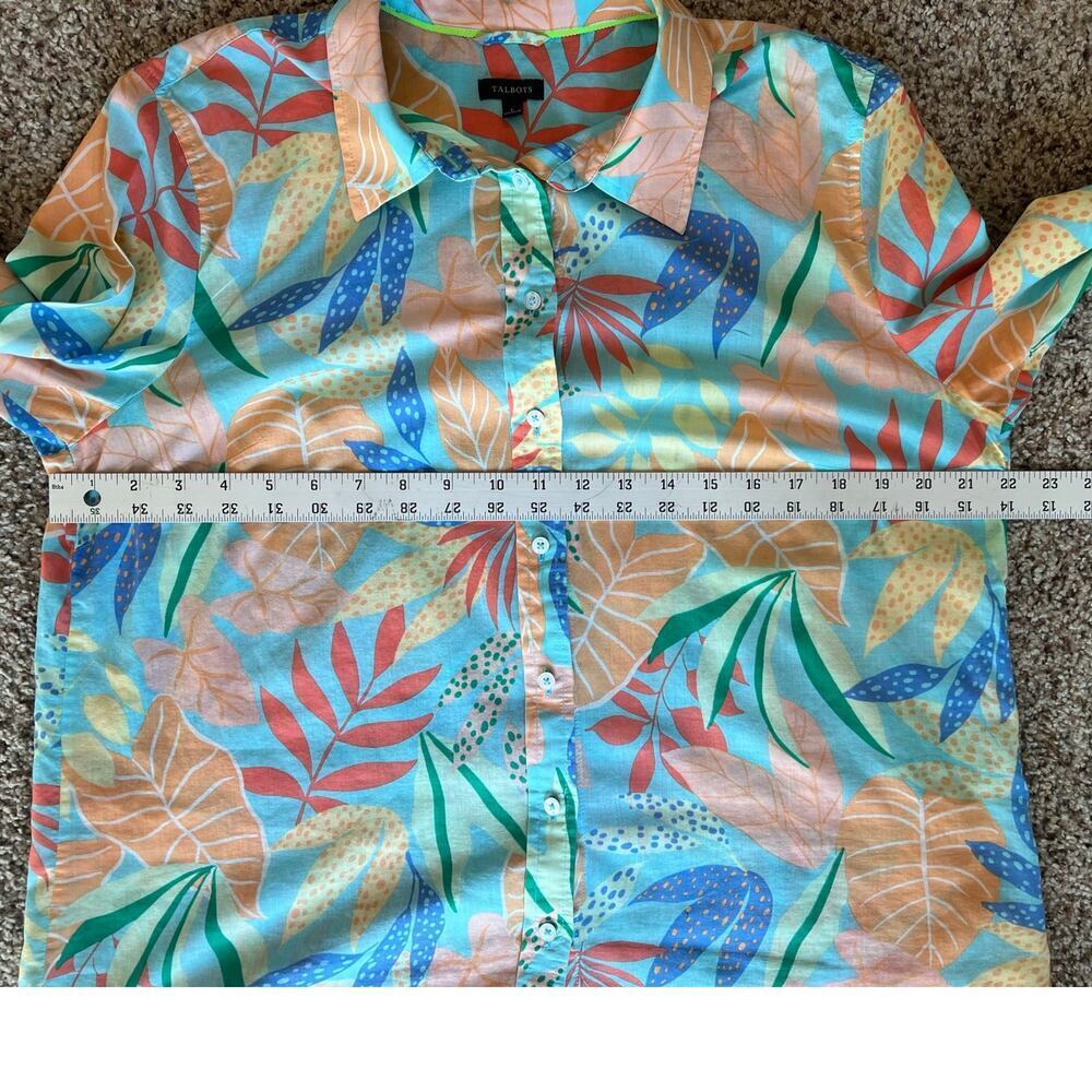 Talbots Button Down, Women's, Tropical, Lightweig… - image 3